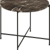Bijzettafel Cardinham Marmer Bruin Ø52x40cm - Giga Living