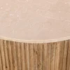 Bijzettafel Davi Marmer Naturel Rond 45cm - Giga Meubel