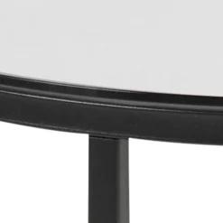 Bijzettafel Elora Rond Glas Smoke Ø55cm - Giga Living
