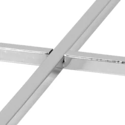 Bijzettafel Elora Vierkant Glas Transparant 50cm - Giga Living