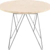 Bijzettafel Hermanson Beige Ø55x41,4cm Travertin - Giga Living