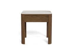 Bijzettafel Lawson Keramiek Crème 45cm - Giga Living