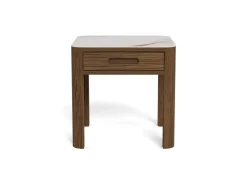 Bijzettafel Lawson Keramiek Crème 45cm - Giga Living
