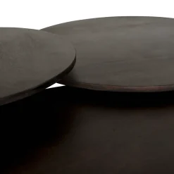 Bijzettafel Mokka Donkerbruin Ø50cm - Giga Meubel