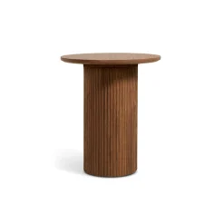 Bijzettafel Nora Walnoot Ø40cm - Giga Meubel