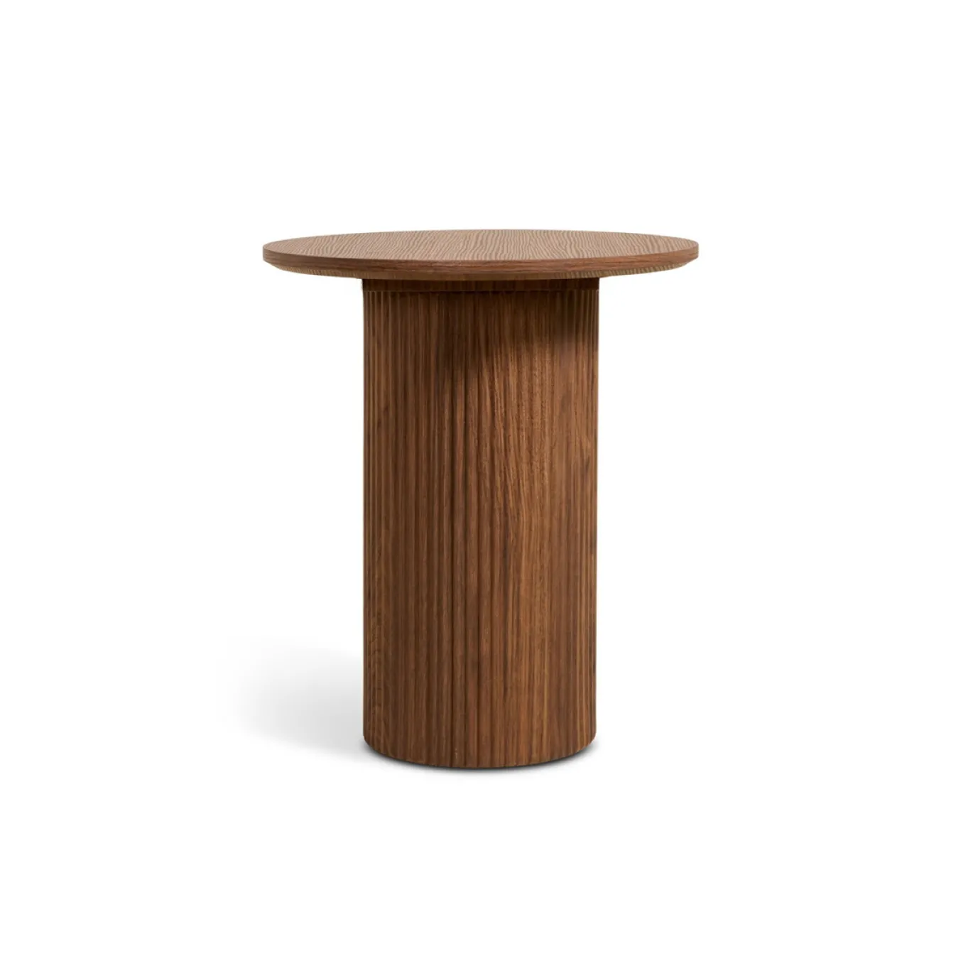 Bijzettafel Nora Walnoot Ø40cm - Giga Meubel