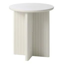 Bijzettafel Palma Greige MDF Ø50cm - Giga Living