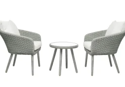 Bistroset Grijs PE Wicker - Giga Living