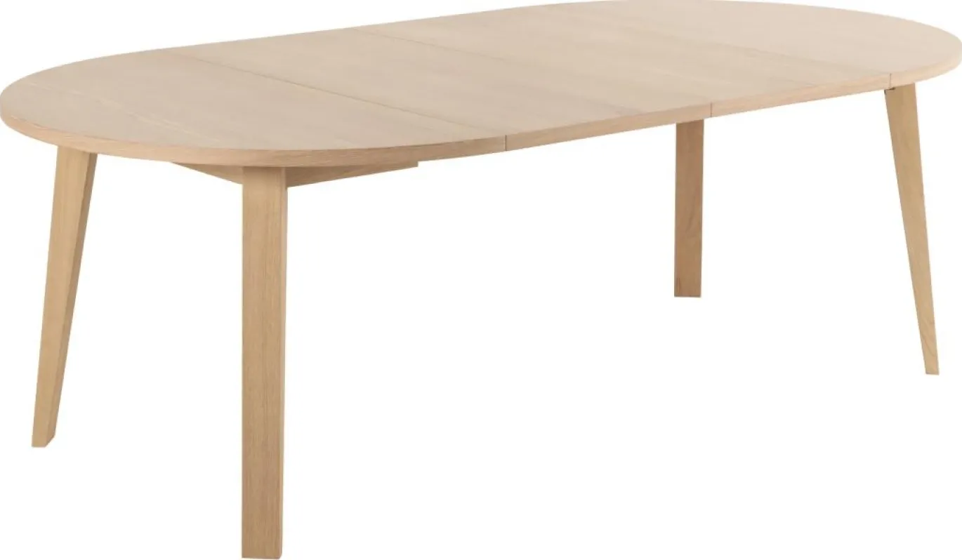 Blad Annie Uitbreiding Eikenfineer Wit 120cm - Giga Living