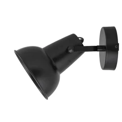 Bloomingville Nikos Wandlamp Zwart Metal