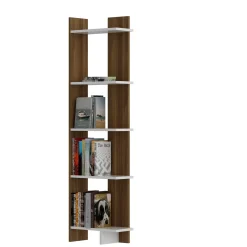 Boekenkast Als Walnoot/Wit