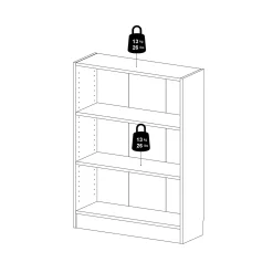 Boekenkast Basic Eikenlook - Giga Living