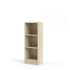 Boekenkast Basic met 2 planken Eikenlook - Giga Living