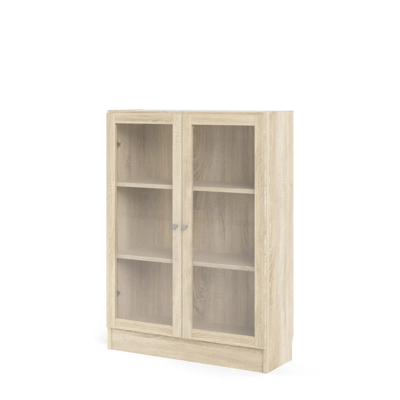 Boekenkast Basic Naturel Glas 79x107cm - Giga Living