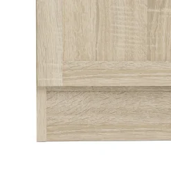Boekenkast Basic Naturel Open/dicht 79x203cm - Giga Living