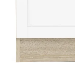 Boekenkast Basic Naturel/wit Dicht 79x203cm - Giga Living