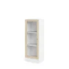 Boekenkast Basic Wit/Naturel Glas 41x107cm - Giga Living