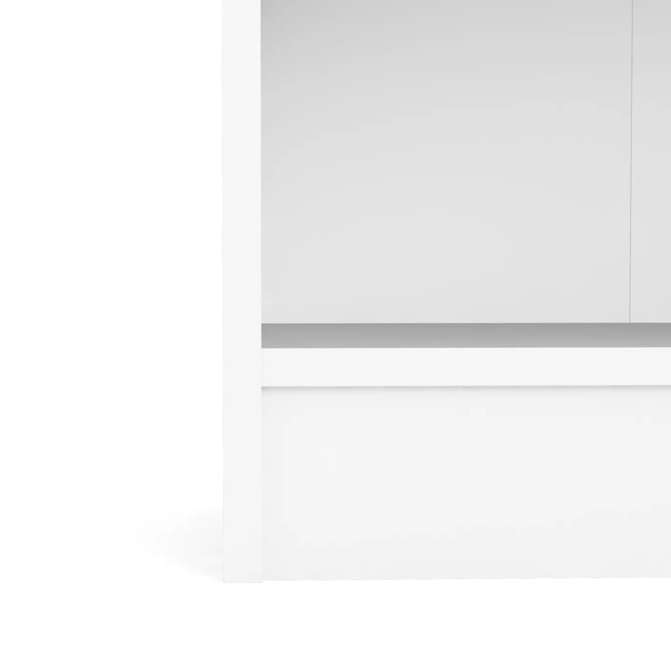 Boekenkast Basic Wit Open met 2 Planken- Giga Living