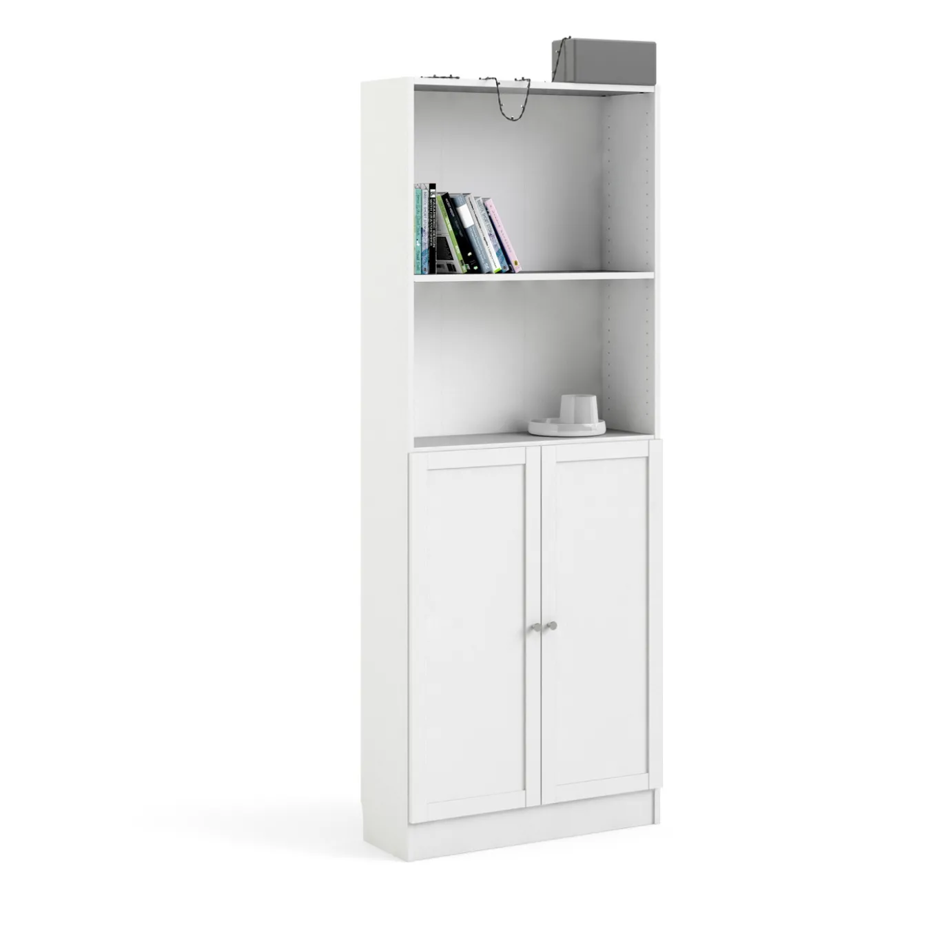 Boekenkast Basic Wit 79x203cm - Giga Living