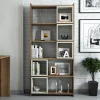 Boekenkast Box Walnoot/Crème