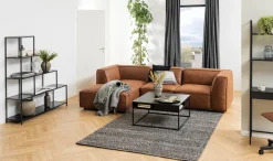Boekenkast Bronx MDF Zwart 135x150cm - Giga Living