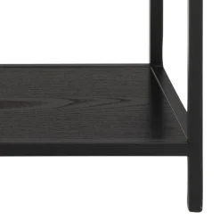 Boekenkast Bronx MDF Zwart 135x150cm - Giga Living