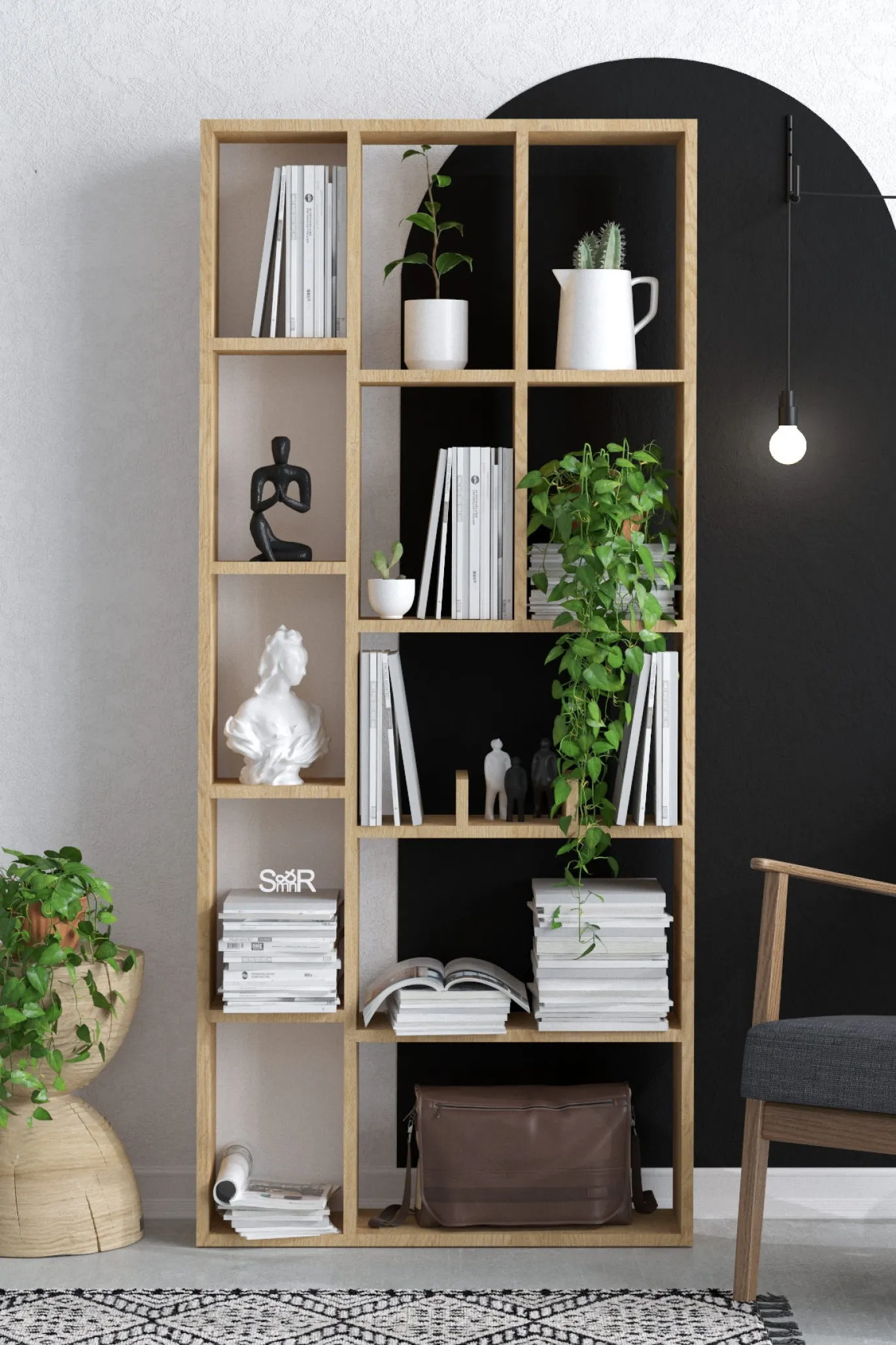 Boekenkast Demios Naturel