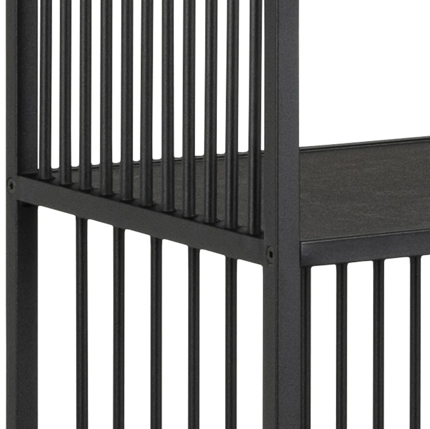 Boekenkast Diego Melamine Zwart 85x185cm - Giga Living