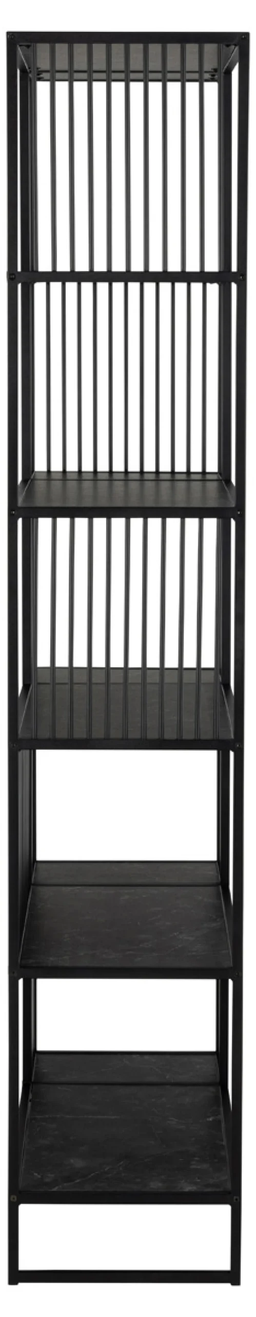 Boekenkast Diego Melamine Zwart 85x185cm - Giga Living