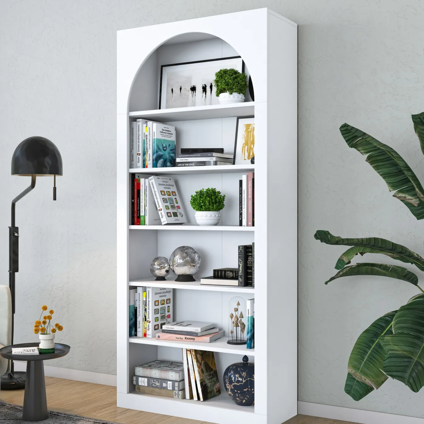 Boekenkast Elvan Wit 180cm