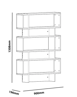 Boekenkast Elze Wit 130cm
