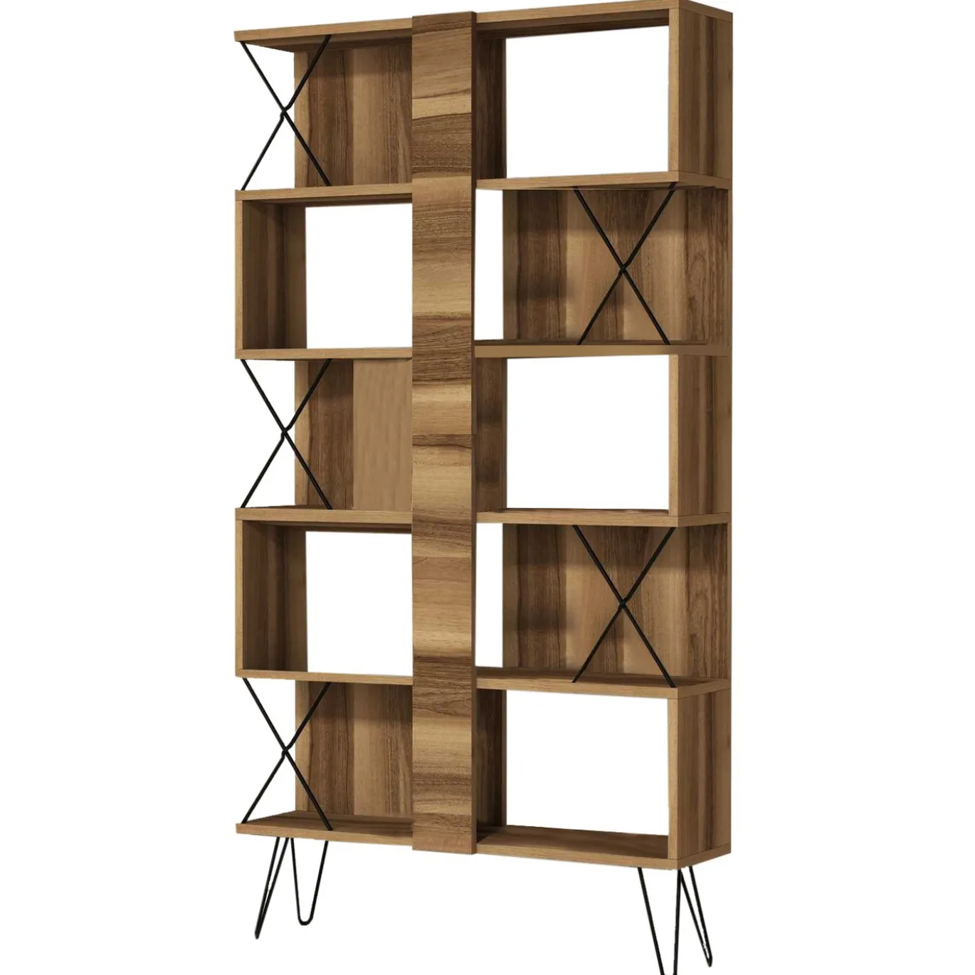 Boekenkast Extra Walnoot 167cm