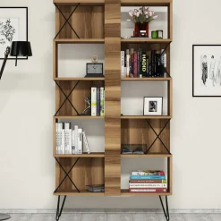 Boekenkast Extra Walnoot 167cm