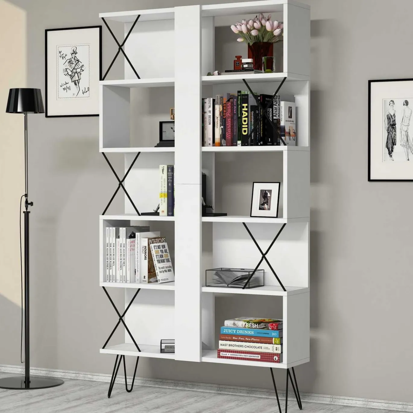 Boekenkast Extra Wit 167cm