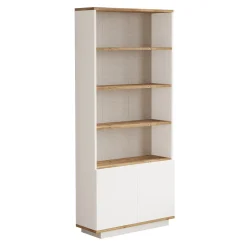 Boekenkast Fethiye Wit/Naturel