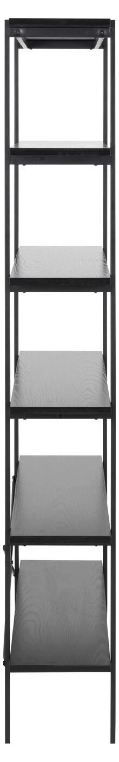 Boekenkast Finn MDF Zwart 172cm - Giga Living