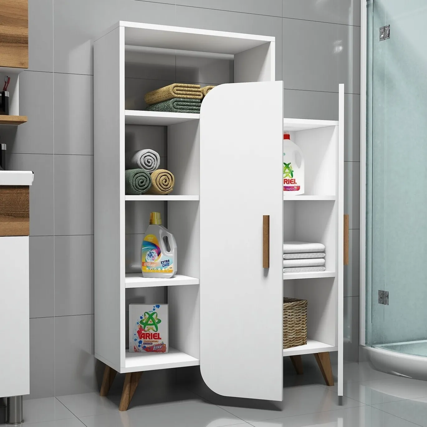 Boekenkast Form Melamine Wit