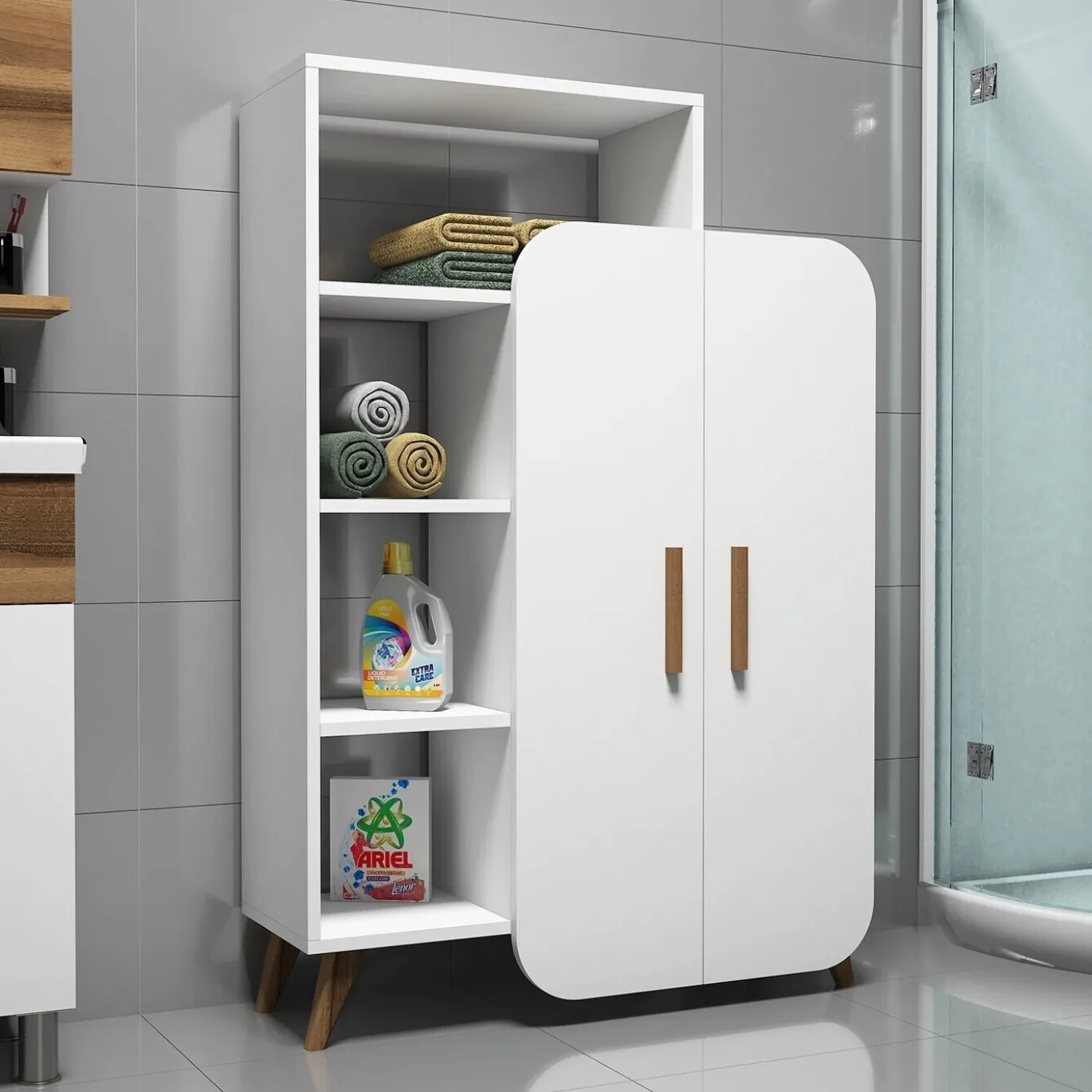 Boekenkast Form Melamine Wit