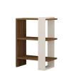 Boekenkast Gaye Walnoot/Wit 70cm