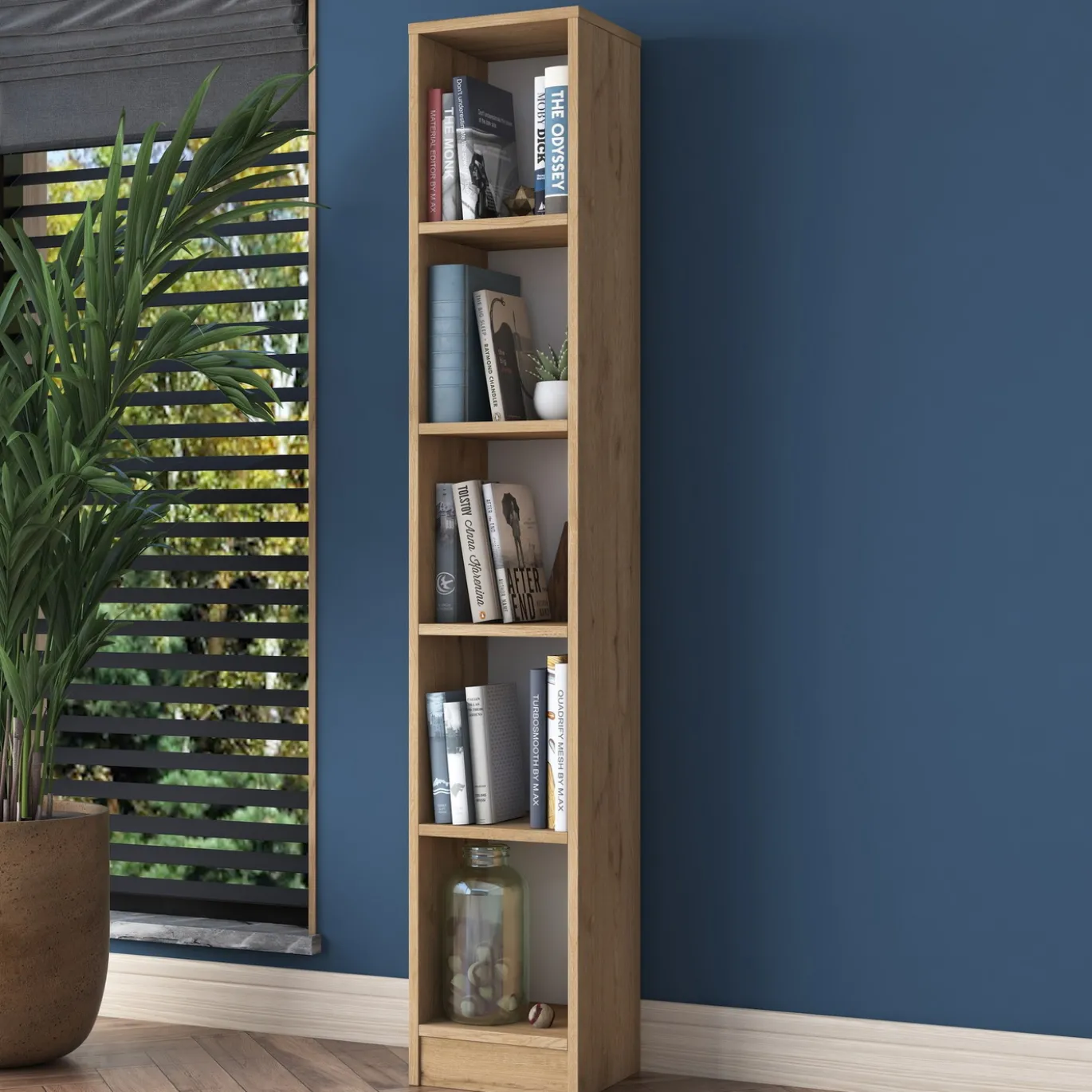 Boekenkast Hatipler Walnoot