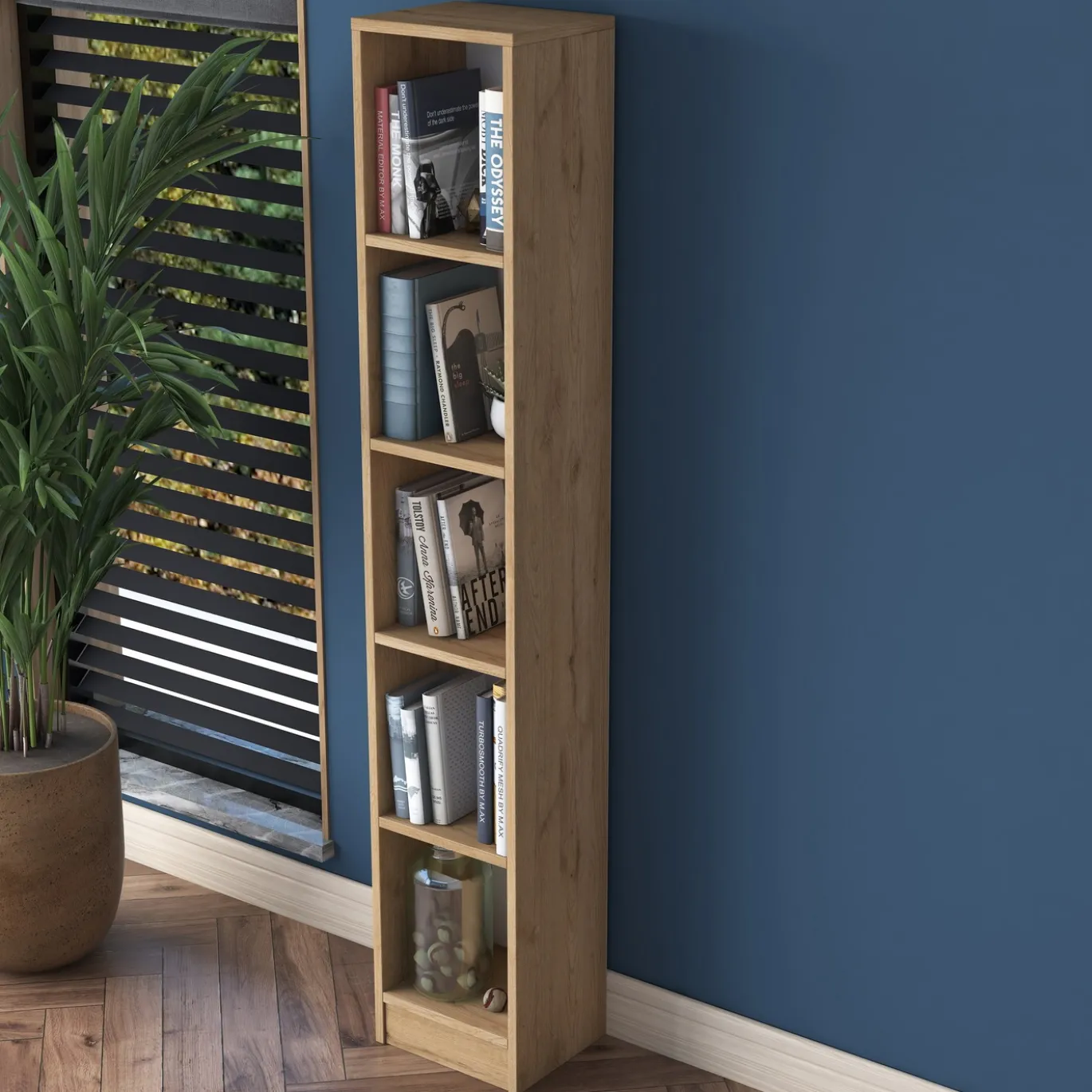 Boekenkast Hatipler Walnoot