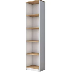 Boekenkast Hatipler Wit/Walnoot