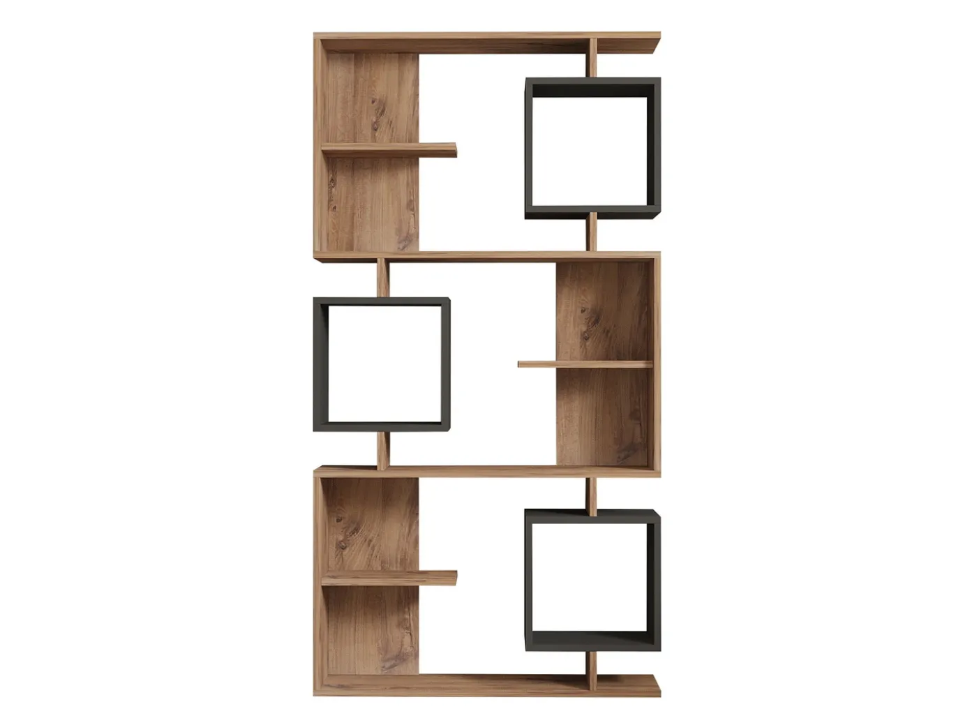 Boekenkast Icardi Naturel/Antraciet