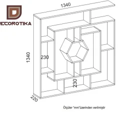 Boekenkast Labrina Wit