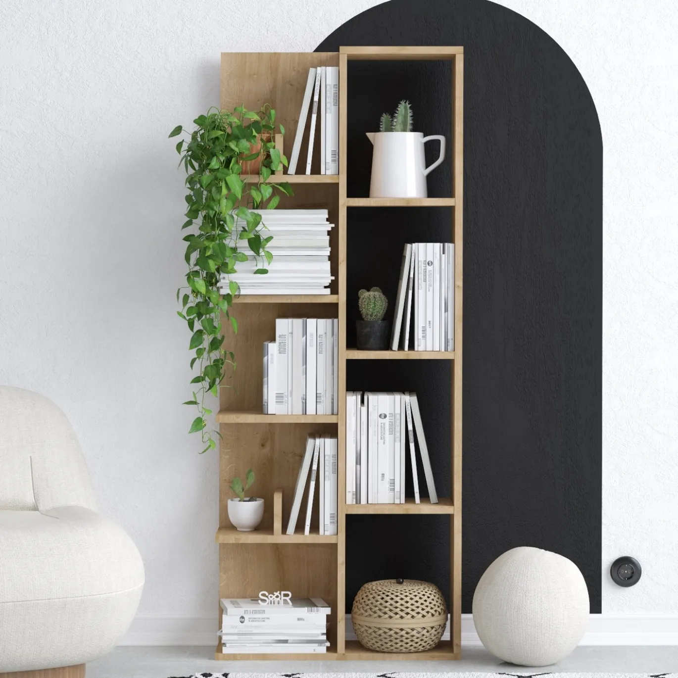 Boekenkast Lily Naturel 150cm
