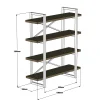 Boekenkast Makro Melamine Walnoot