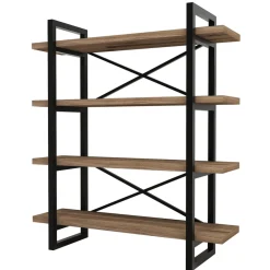 Boekenkast Makro Melamine Walnoot