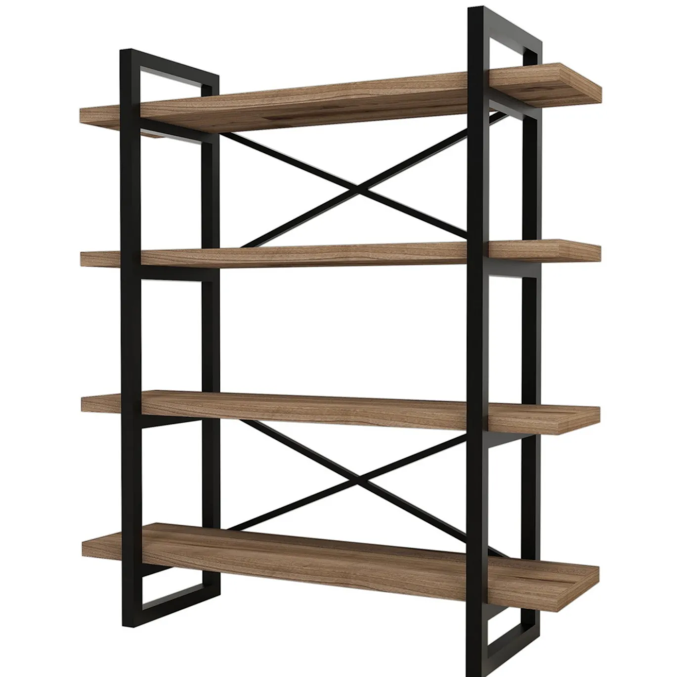 Boekenkast Makro Melamine Walnoot