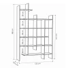 Boekenkast Manco Bruin 188cm