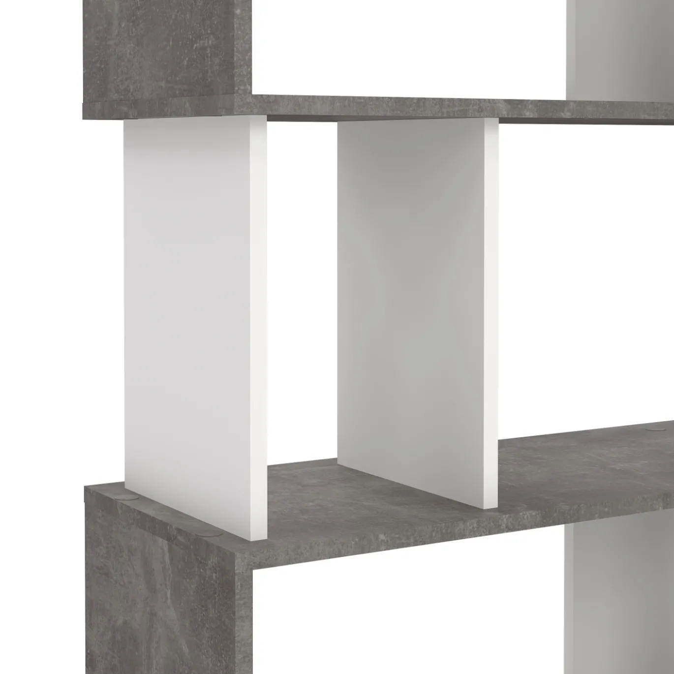 Boekenkast Maze Wit Oxide Beton - Giga Living
